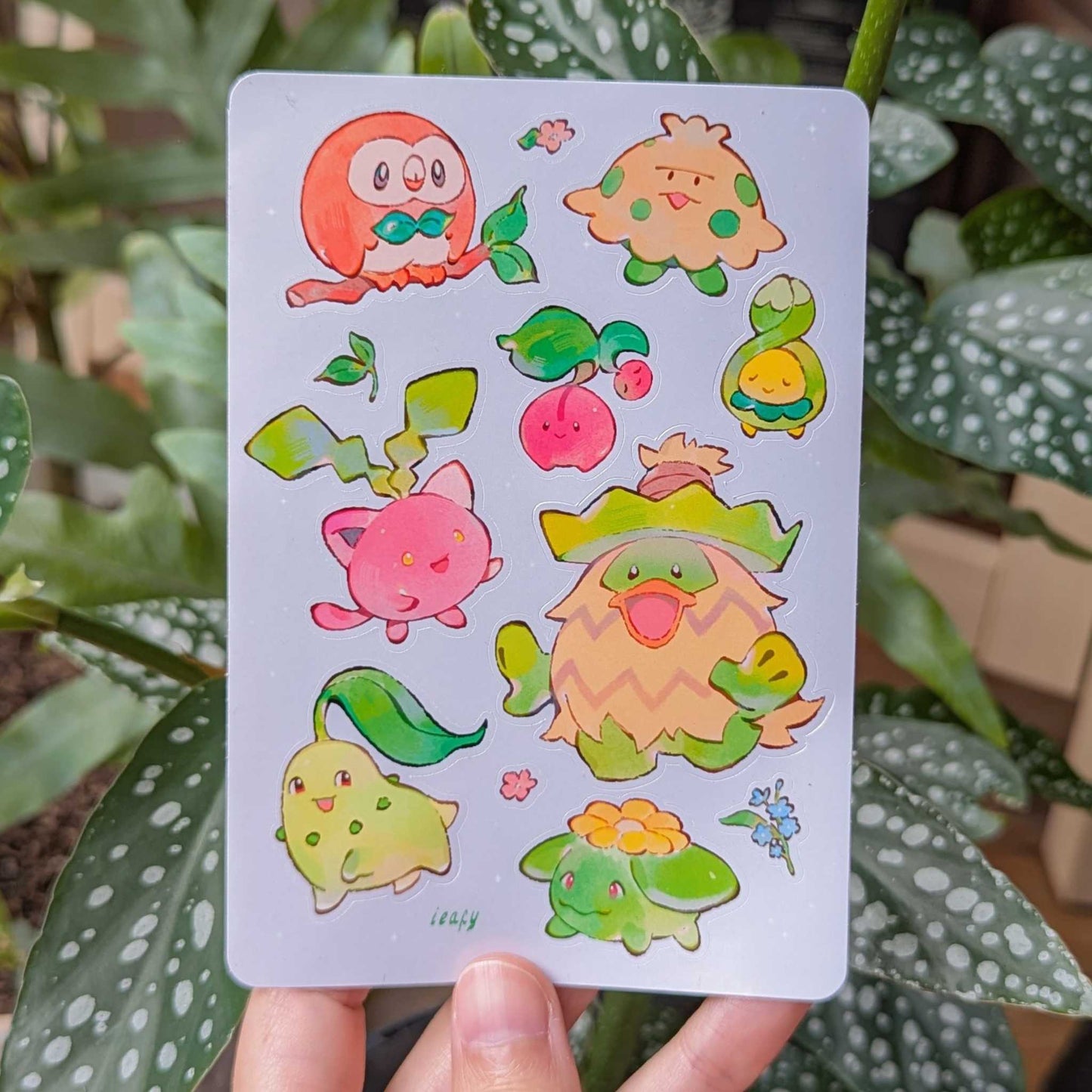 New Grass Pkmn Sticker Sheet