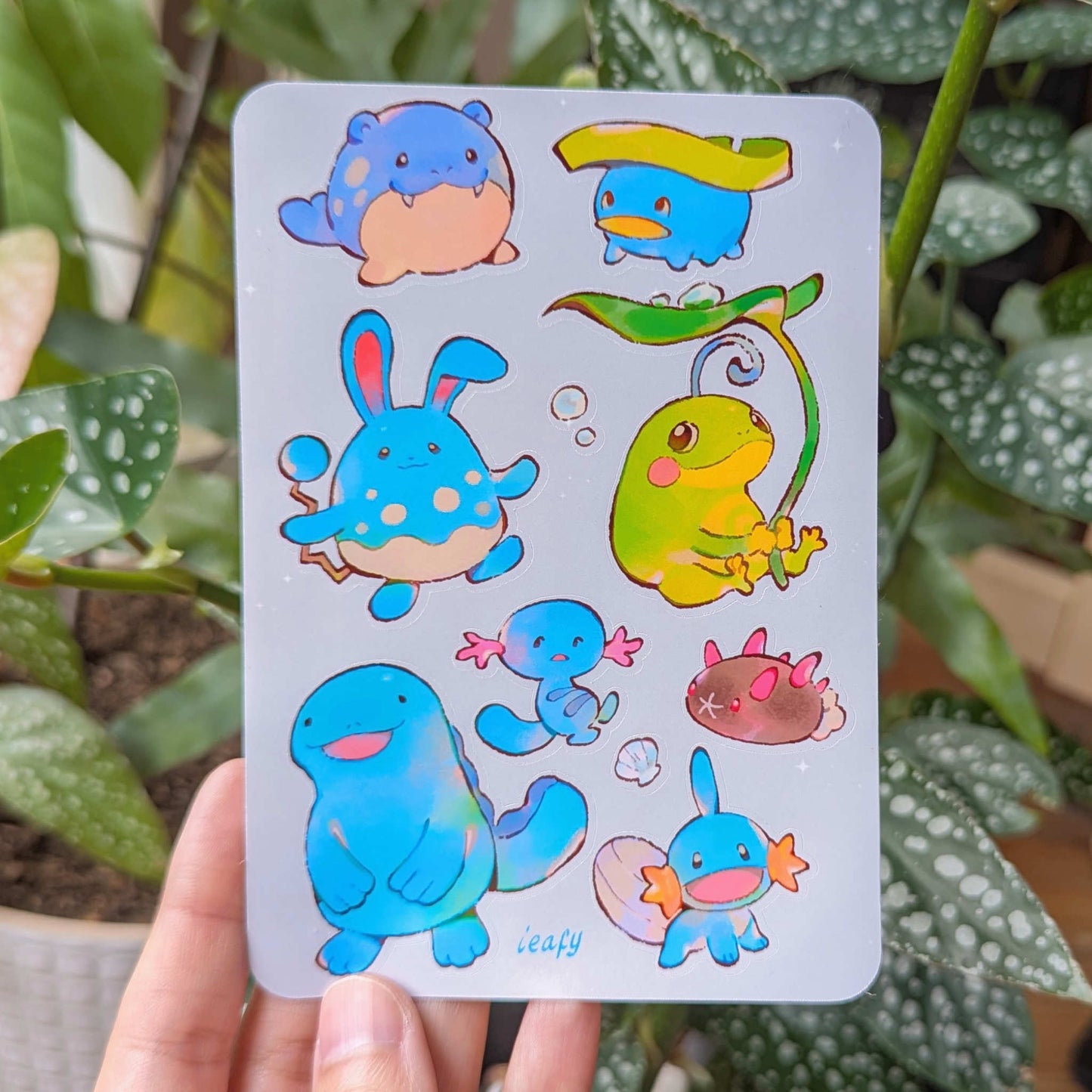 New Water Pkmn Sticker Sheet