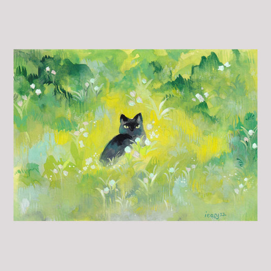 Lush Cat Print