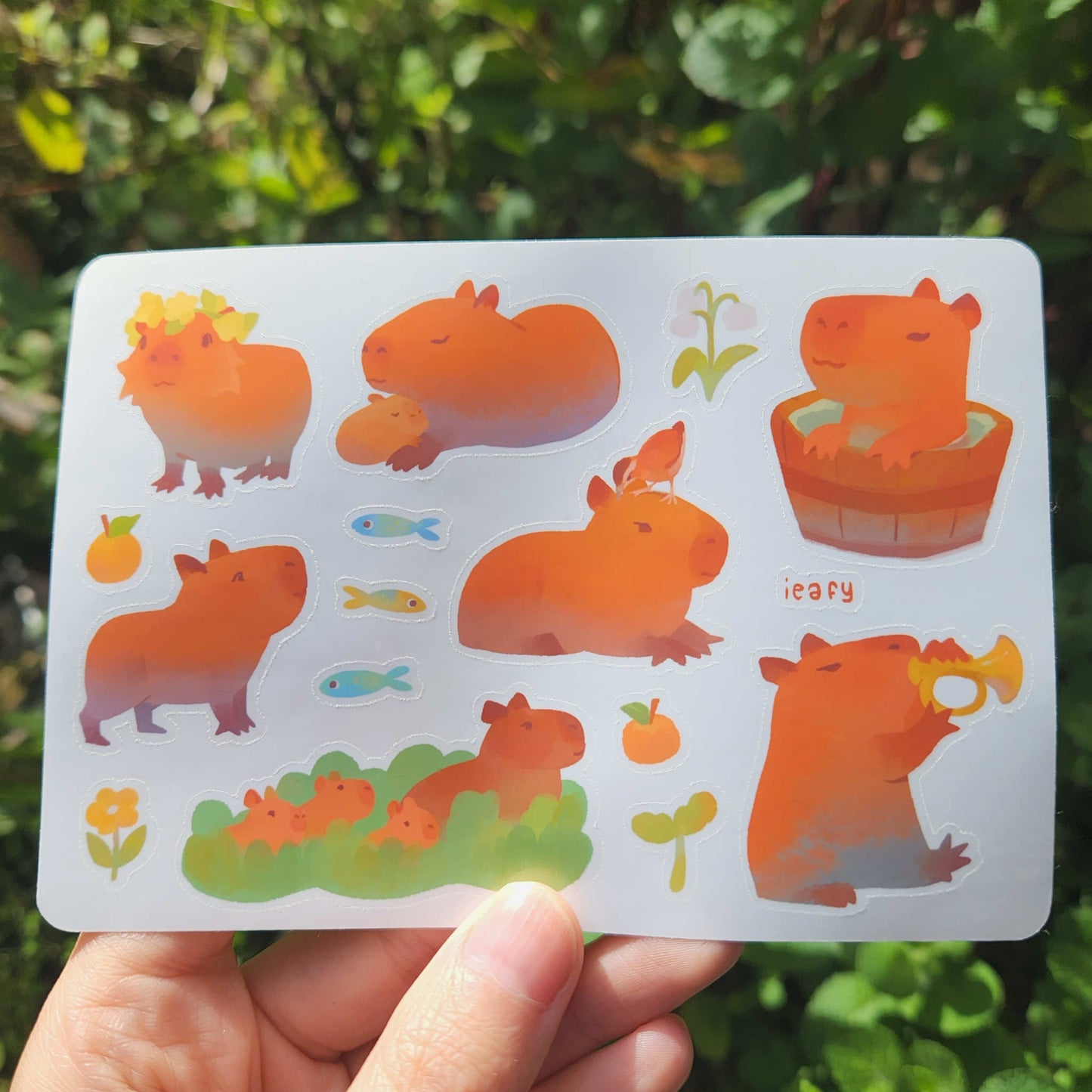 Capybara Sticker Sheet