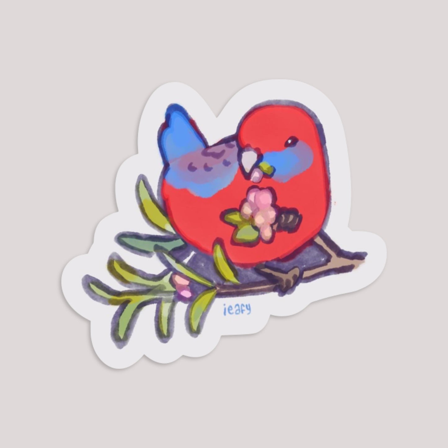 Crimson Rosella Stickers