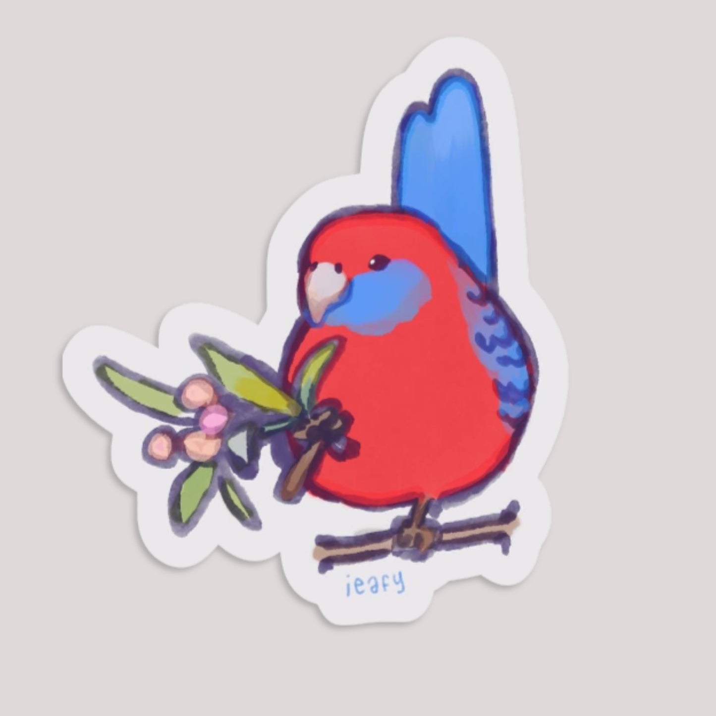 Crimson Rosella Stickers