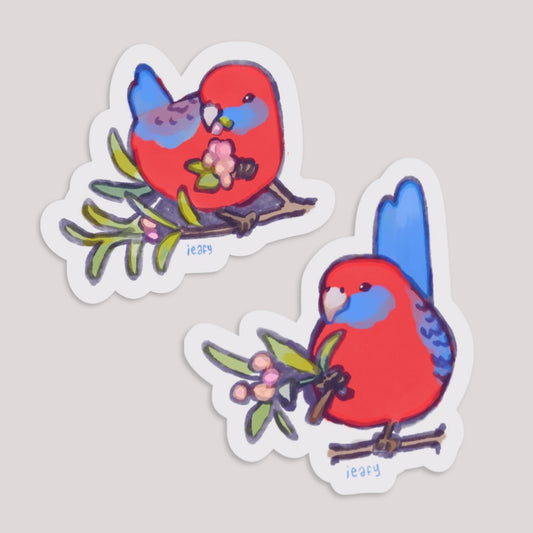 Crimson Rosella Stickers