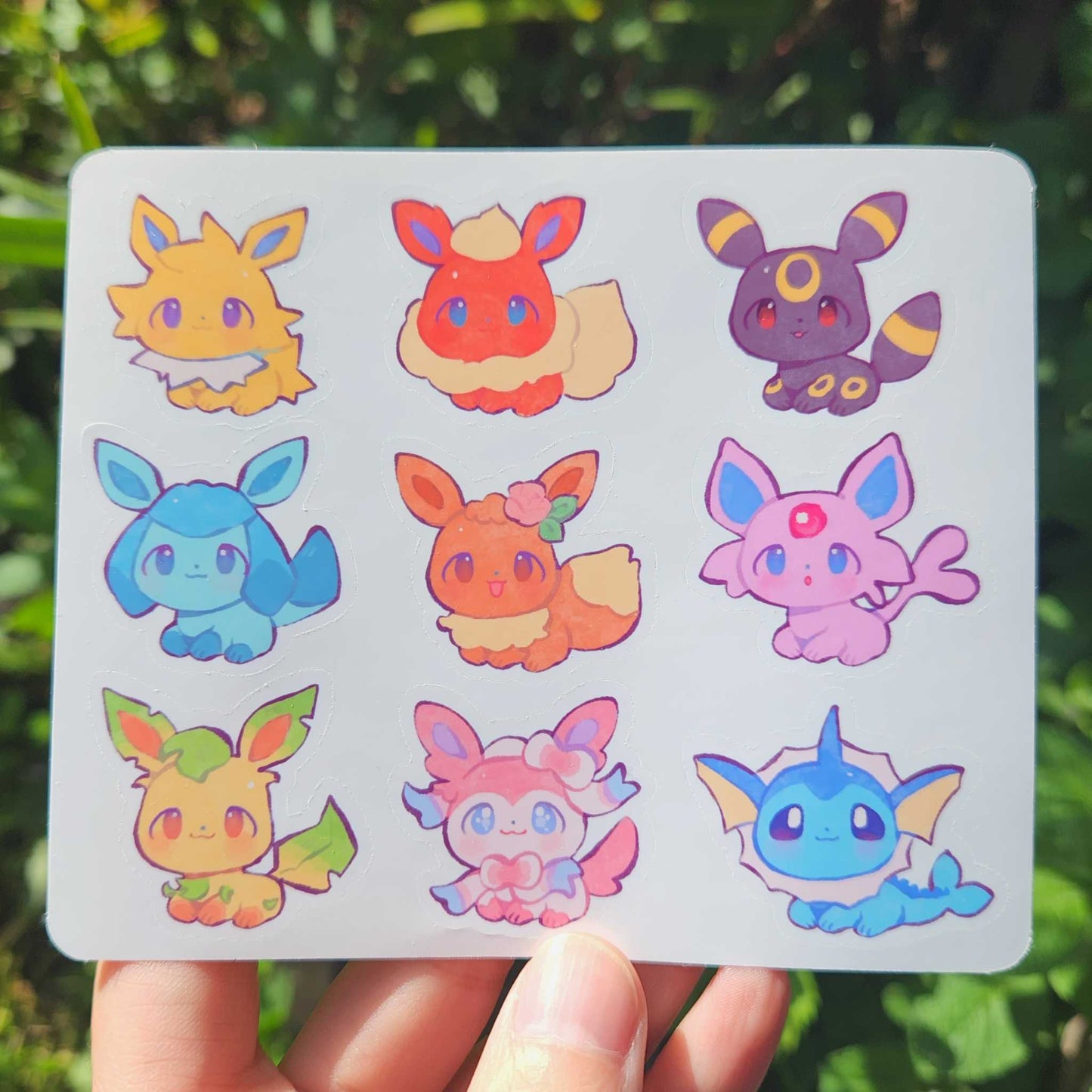 Eeveelutions Sticker Sheet