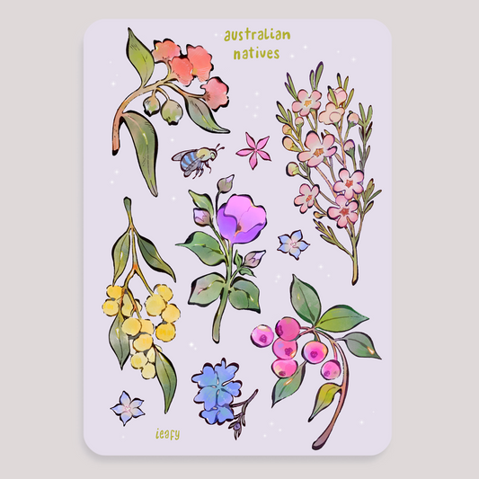 Australian Native Floral Sticker Sheet