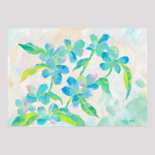 Larimar Bloom Print