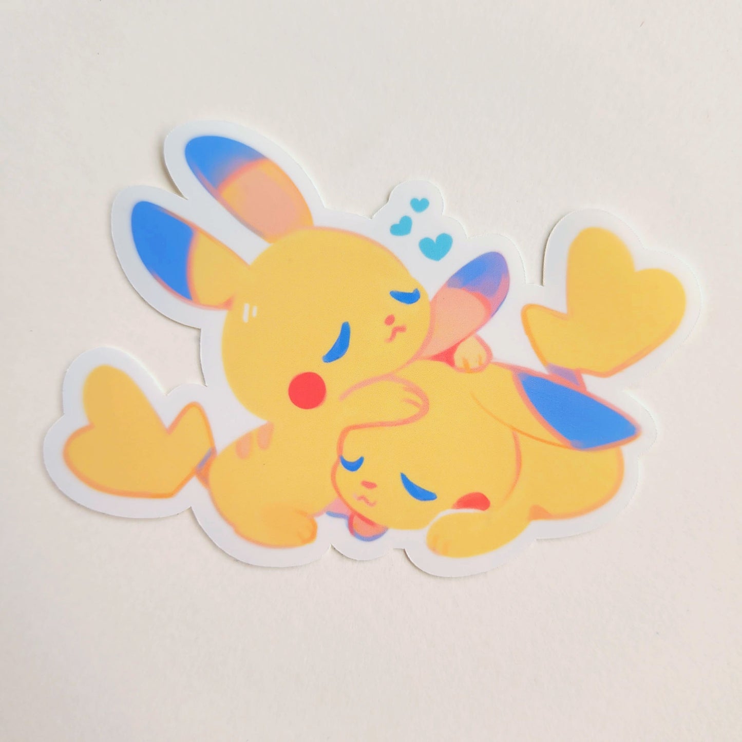 Cuddling Pikachus