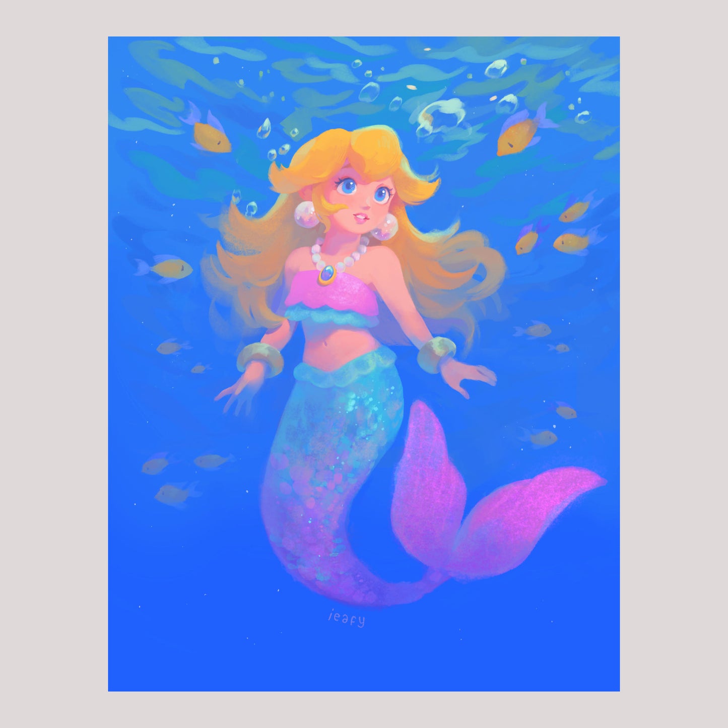 Mermaid Peach Print