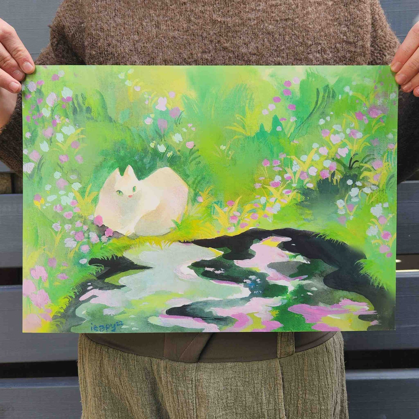 Pond Cat Print