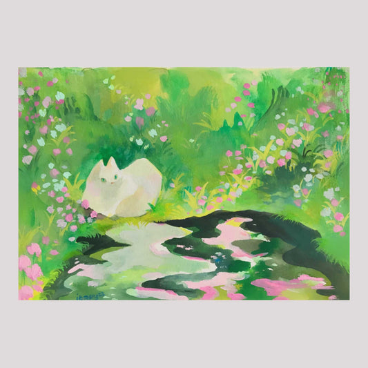 Pond Cat Print