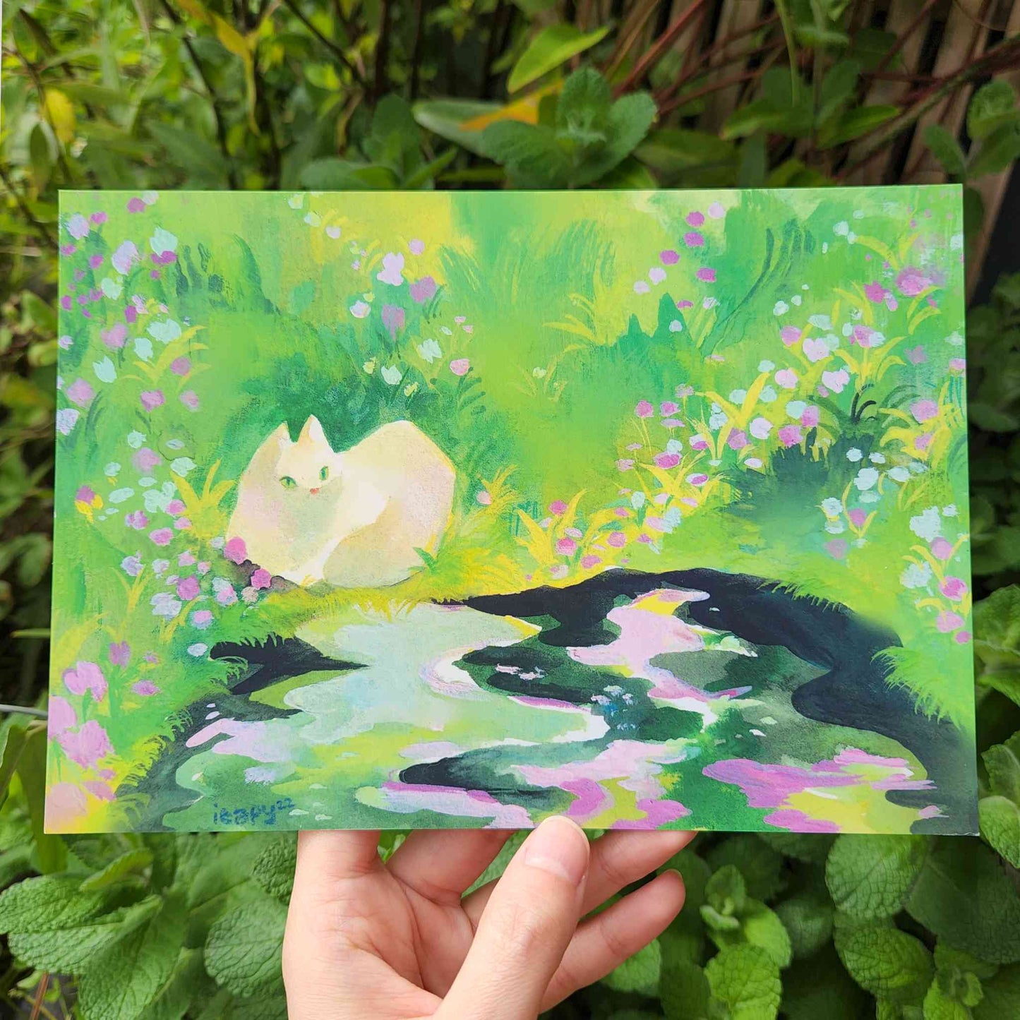 Pond Cat Print