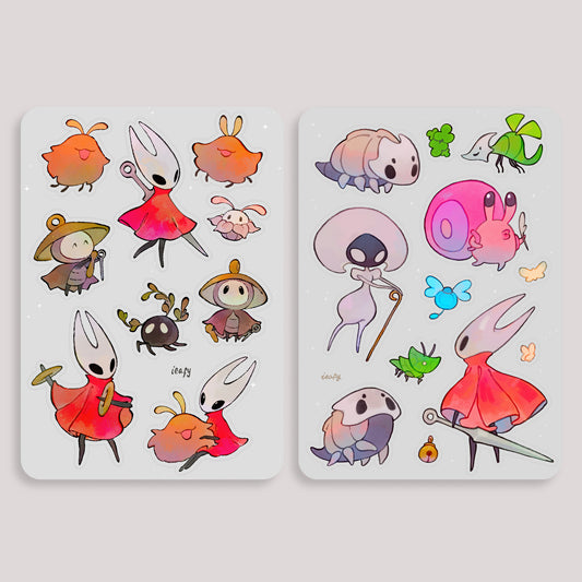 Hollow Knight Silksong Sticker Sheets