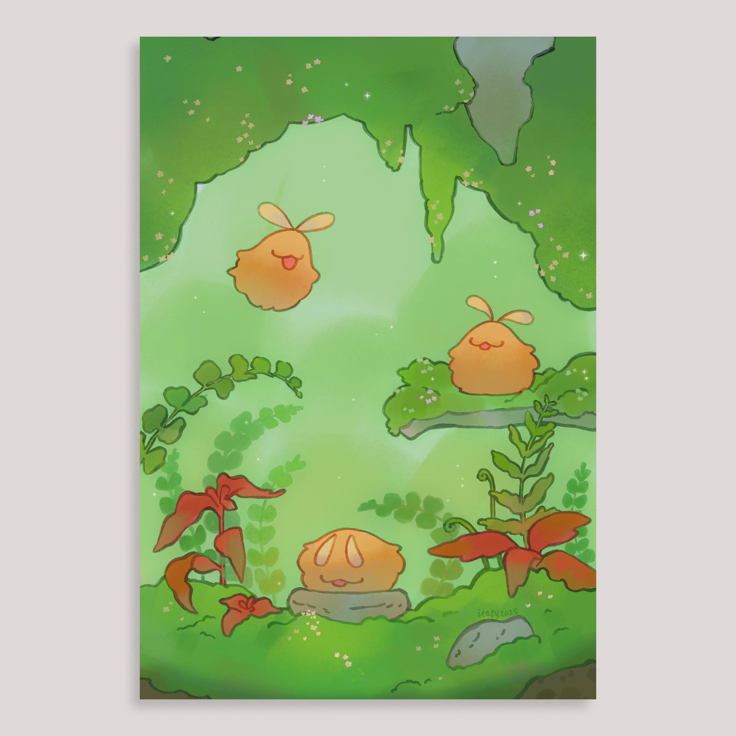Hollow Knight Silksong Fleas Terrarium Print