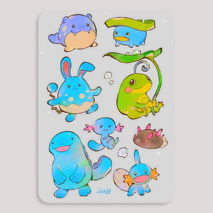 New Water Pkmn Sticker Sheet