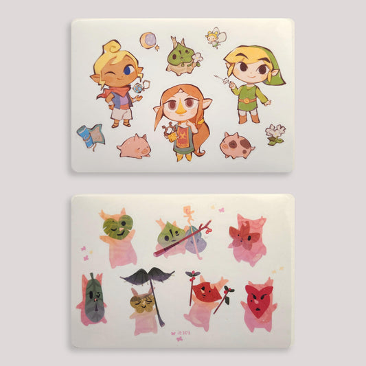 The Legend of Zelda Sticker Sheets