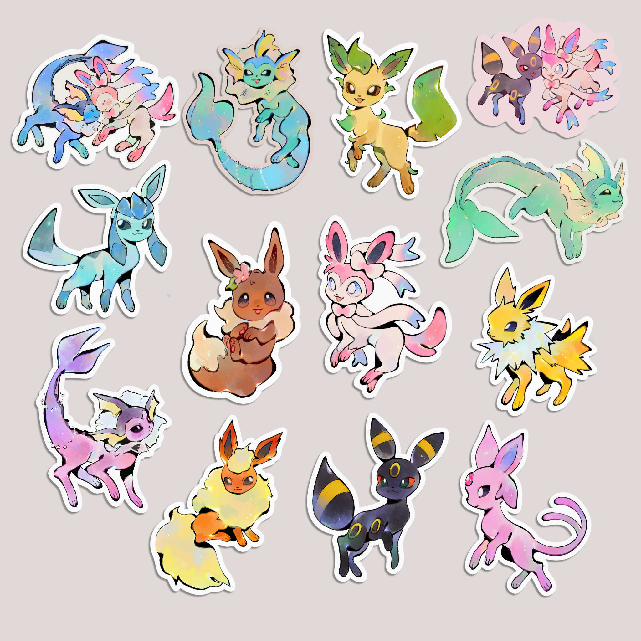 Eeveelutions Stickers – ieafy